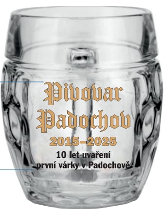 Pivovar Padochov 2015-2025 10 let iuvaření první várky v Padochově (0,3L) Tübinger
